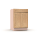 Liberty Shaker Karamel - 24 Inch Sink Base Cabinet - 24" Width x 34.5" Height x 24" Depth