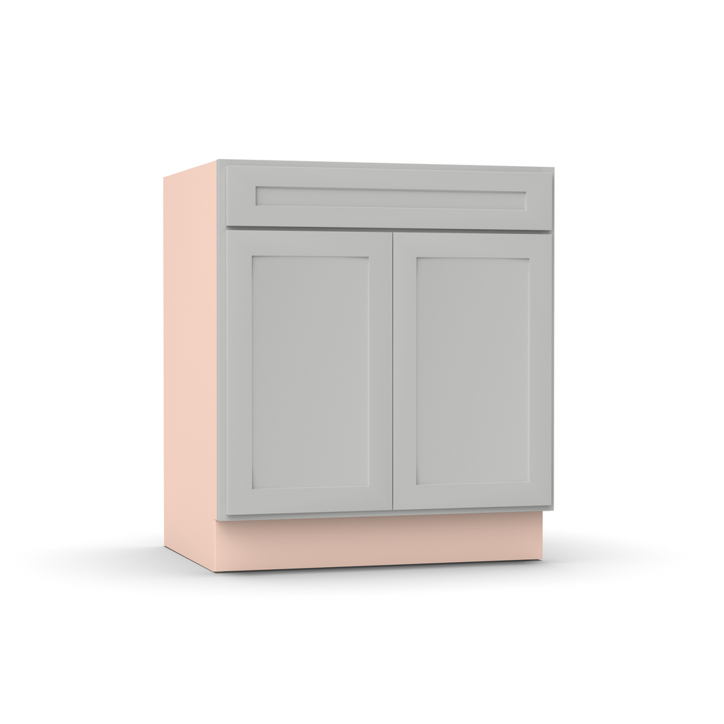 Liberty Shaker Ashen - 30 Inch Sink Base Cabinet - 30