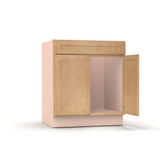 Liberty Shaker Karamel - 30 Inch Sink Base Cabinet - 30" Width x 34.5" Height x 24" Depth