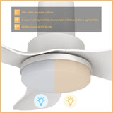 RYNA 36 In 3 Blade Smart Ceiling Fan With Integrated LED Lights With Google Home