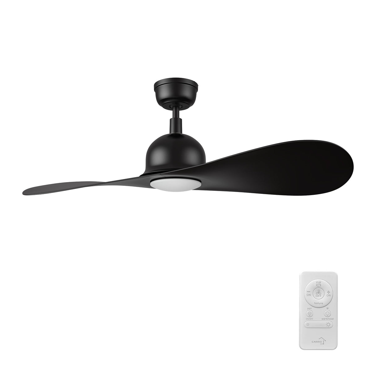 MAKO 52 In 2 Blade Smart Ceiling Fan With Integrated LED Lights With Google Home