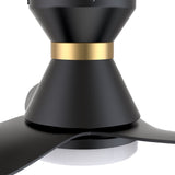 RYATT 45 In 3 Blade Smart Ceiling Fan With Integrated LED Lights With Google Home