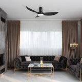 RYNA 36 In 3 Blade Smart Ceiling Fan With Integrated LED Lights With Google Home