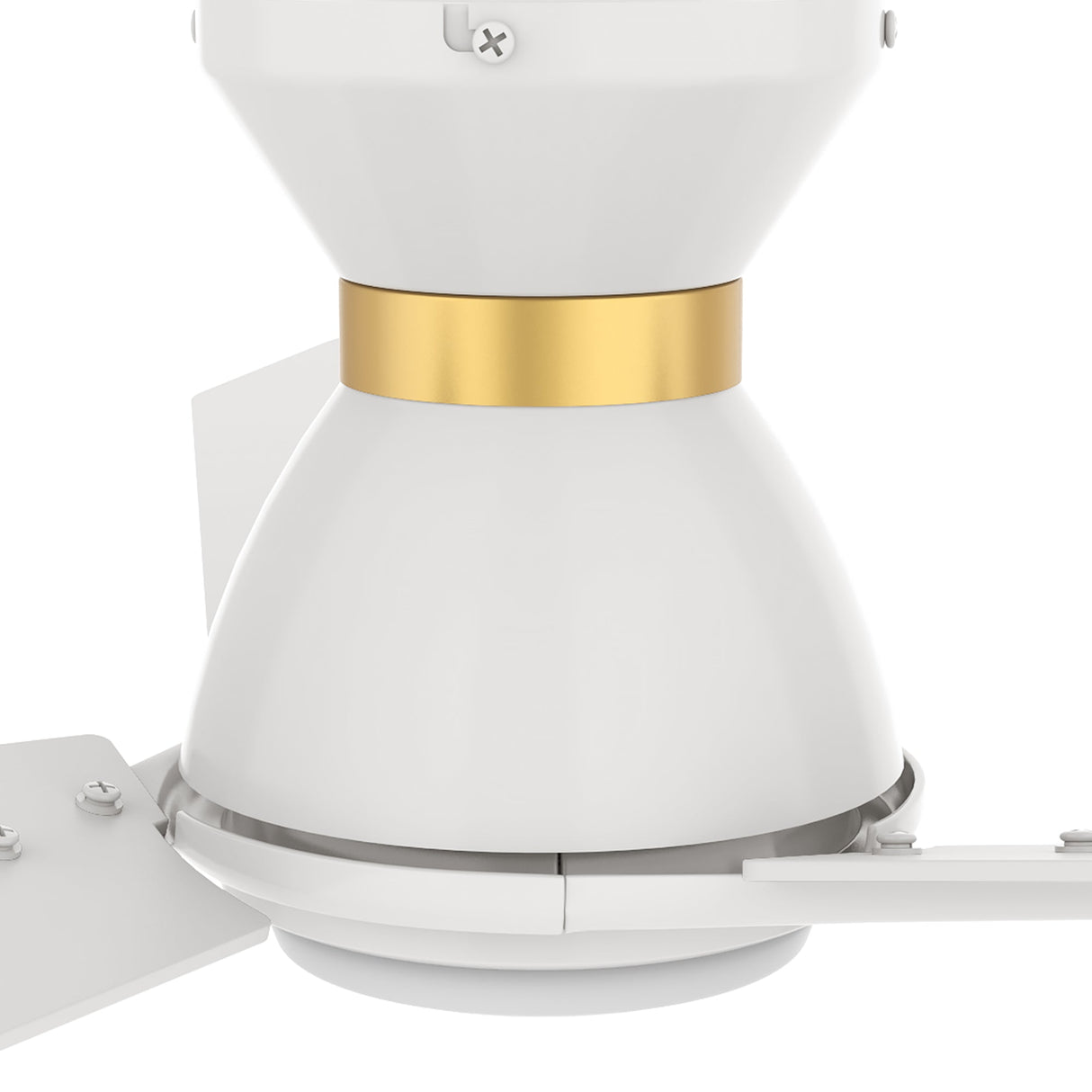 CALEN 48 inch 3-Blade Flush Mount Smart Ceiling Fan with LED Light & Remote