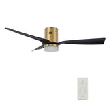 SPEZIA 52 In 3 Blade Smart Ceiling Fan With Integrated LED Lights With Google Home
