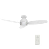 TRENTO 48 In 3 Blade Smart Ceiling Fan With Integrated LED Lights With Google Home