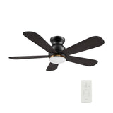 DUBOIS 48 In 5 Blade Smart Ceiling Fan With Integrated LED Lights With Google Home