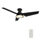KREIS 52 In 3 Blade Smart Ceiling Fan With Integrated LED Lights With Google Home