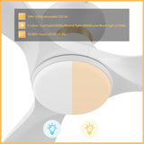 MERTON 52 In 3 Blade Smart Ceiling Fan With Integrated LED Lights With Google Home
