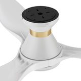 MERTON 52 In 3 Blade Smart Ceiling Fan With Integrated LED Lights With Google Home