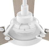 BRISA 52 In 3 Blade Smart Ceiling Fan With Integrated LED Lights With Google Home
