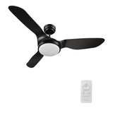 VENA 52 In 3 Blade Smart Ceiling Fan With Integrated LED Lights With Google Home