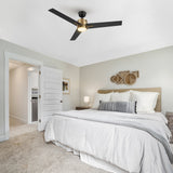 MONTGOMERY 52 In 3 Blade Smart Ceiling Fan With Integrated LED Lights With Google Home