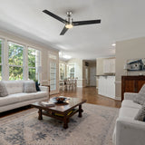 MONTGOMERY 52 In 3 Blade Smart Ceiling Fan With Integrated LED Lights With Google Home