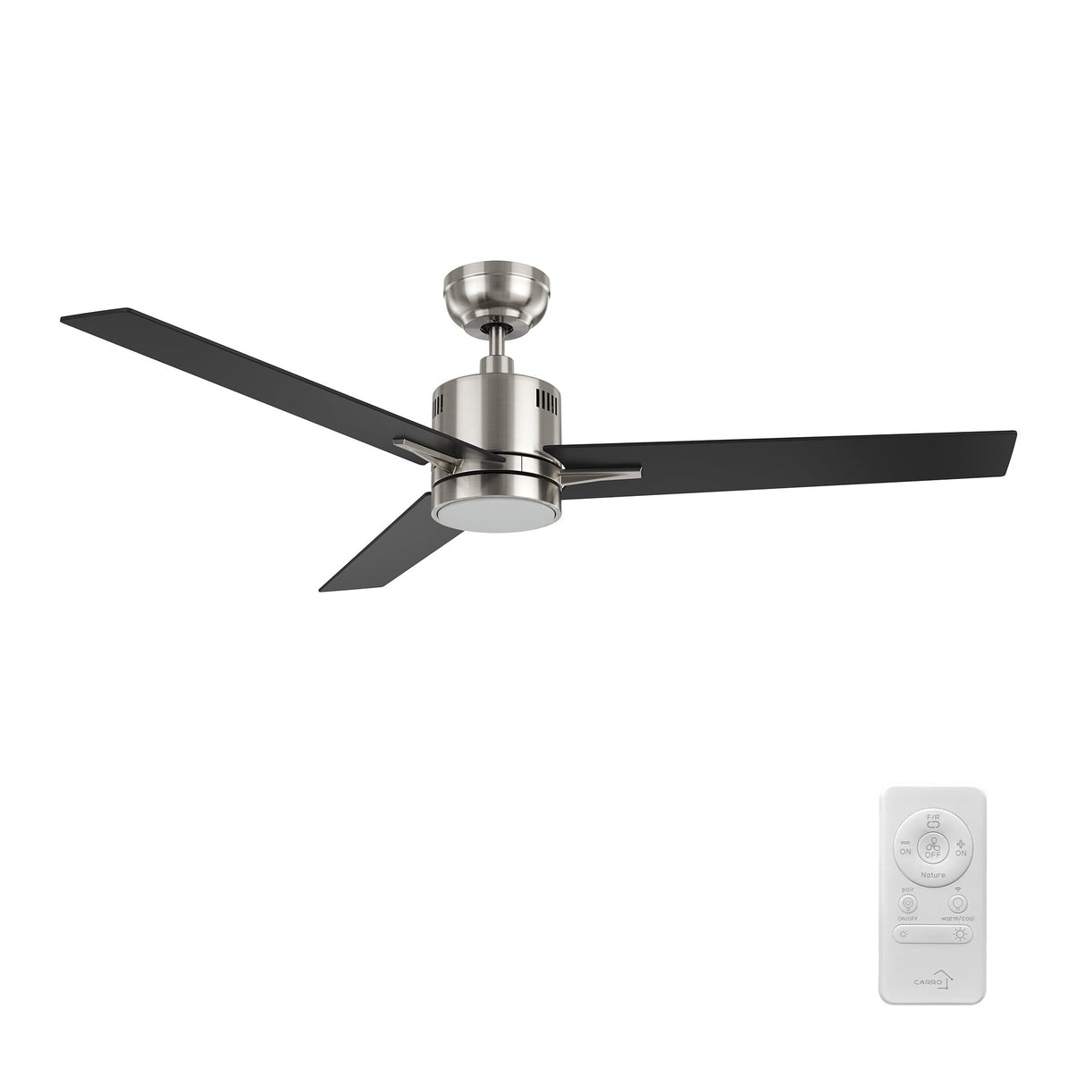 MONTGOMERY 52 In 3 Blade Smart Ceiling Fan With Integrated LED Lights With Google Home