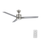 MONTGOMERY 52 In 3 Blade Smart Ceiling Fan With Integrated LED Lights With Google Home