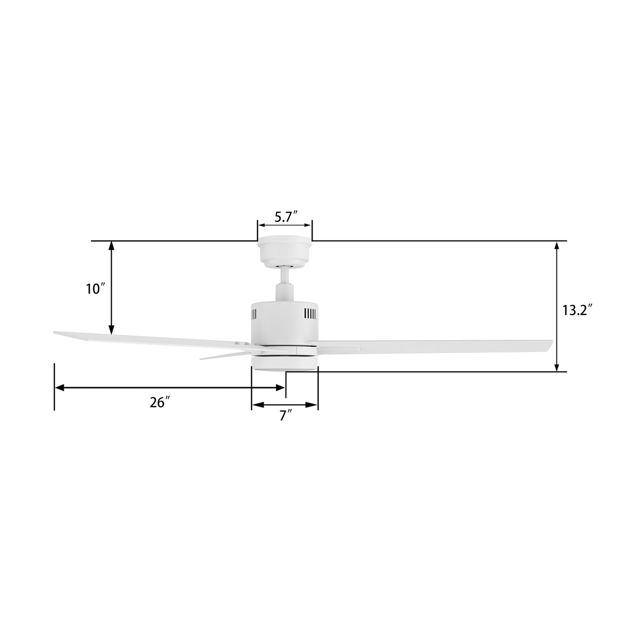 MONTGOMERY 52 In 3 Blade Smart Ceiling Fan With Integrated LED Lights With Google Home