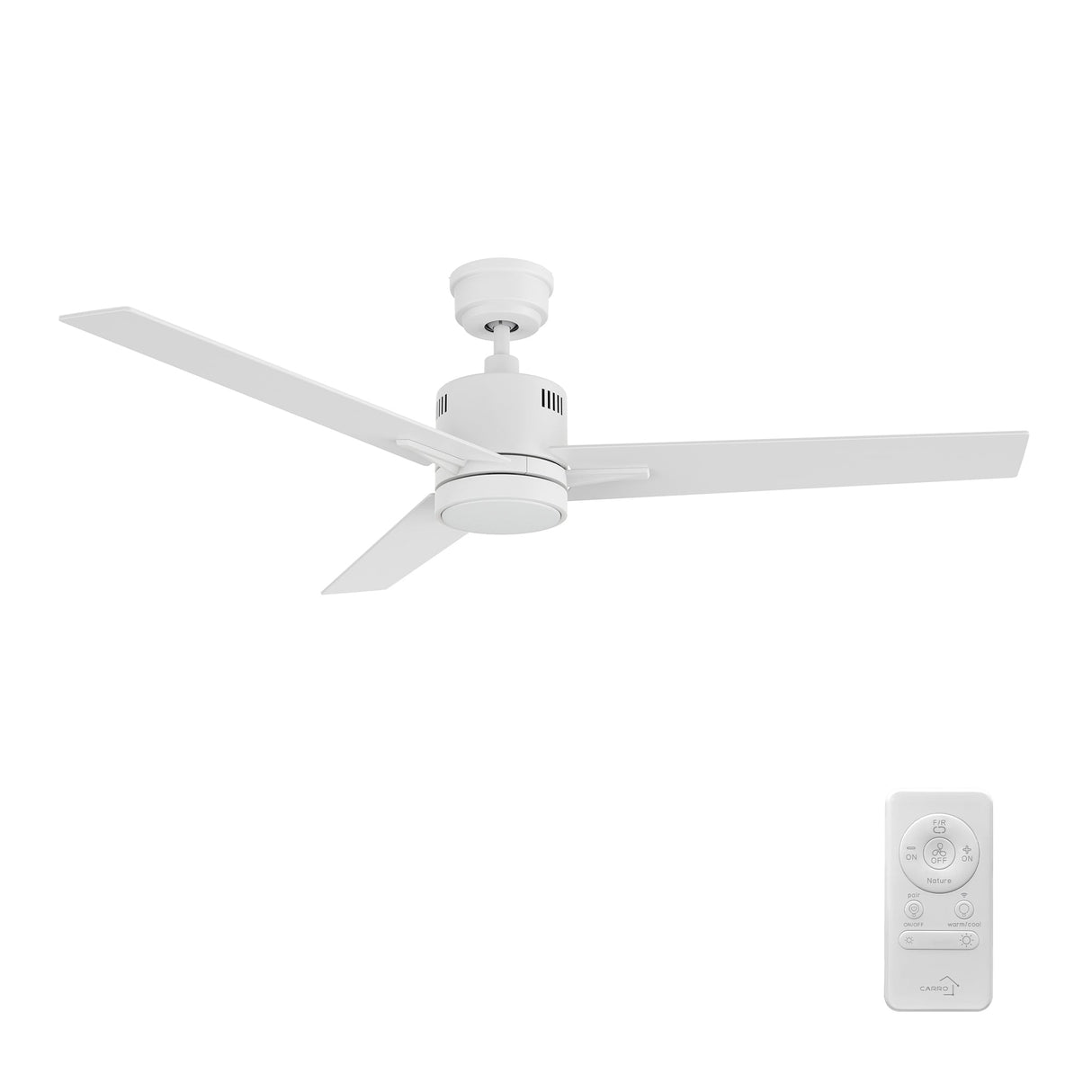 MONTGOMERY 52 In 3 Blade Smart Ceiling Fan With Integrated LED Lights With Google Home