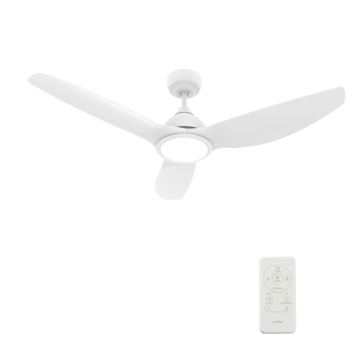 CRANSTON 52 In 3 Blade Smart Ceiling Fan With Integrated LED Lights With Google Home