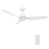 TOULON 52 In 3 Blade Smart Ceiling Fan With Integrated LED Lights With Google Home