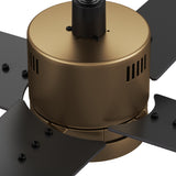 MONTGOMERY 52 In 4 Blade Smart Ceiling Fan With Integrated LED Lights With Google Home