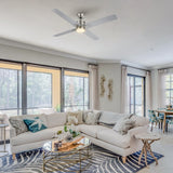 MONTGOMERY 52 In 4 Blade Smart Ceiling Fan With Integrated LED Lights With Google Home