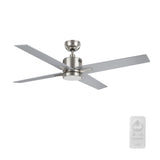 MONTGOMERY 52 In 4 Blade Smart Ceiling Fan With Integrated LED Lights With Google Home