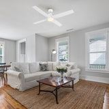 MONTGOMERY 52 In 4 Blade Smart Ceiling Fan With Integrated LED Lights With Google Home