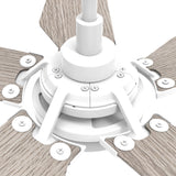 KAJ 52 In 5 Blade Smart Ceiling Fan With Integrated LED Lights With Google Home