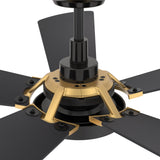 BRISA 52 In 5 Blade Smart Ceiling Fan With Integrated LED Lights With Google Home