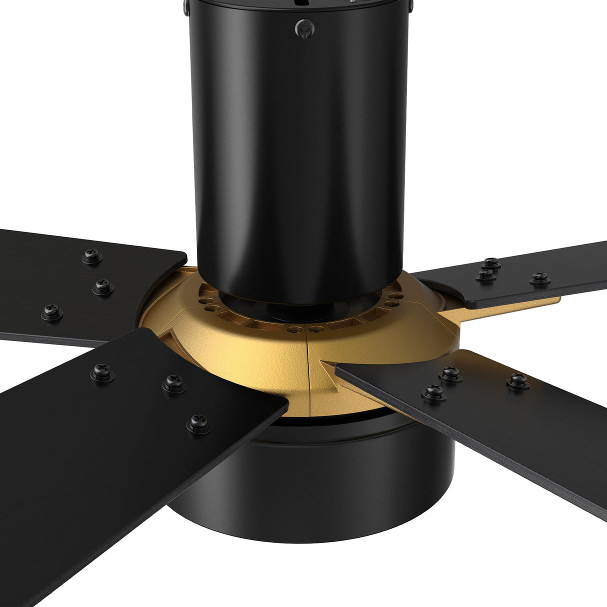 STOCKTON 52 inch 5-Blade Flush Mount Smart Ceiling Fan with LED Light & Remote