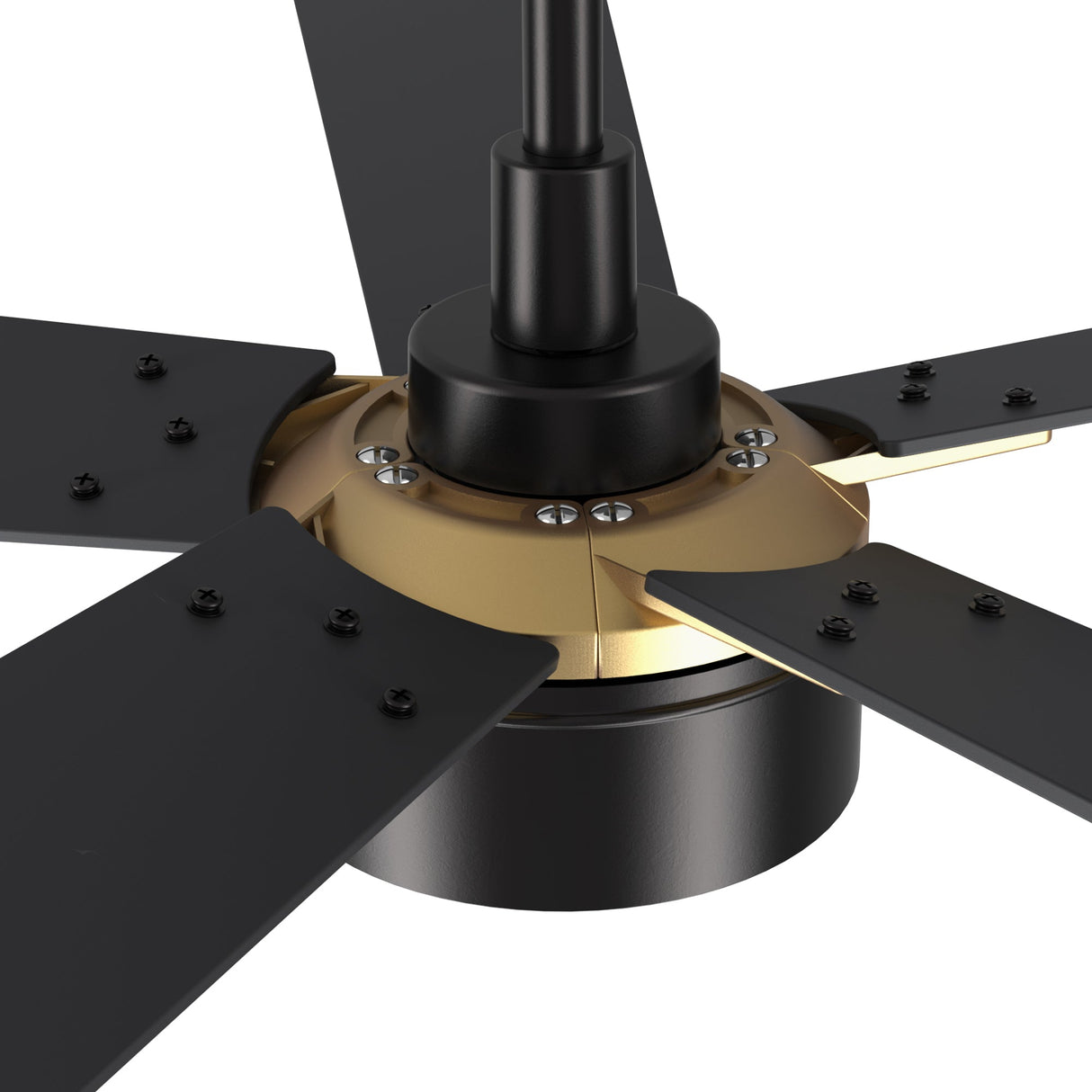 STOCKTON 52 In 5 Blade Smart Ceiling Fan With Integrated LED Lights With Google Home