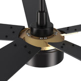 STOCKTON 52 In 5 Blade Smart Ceiling Fan With Integrated LED Lights With Google Home