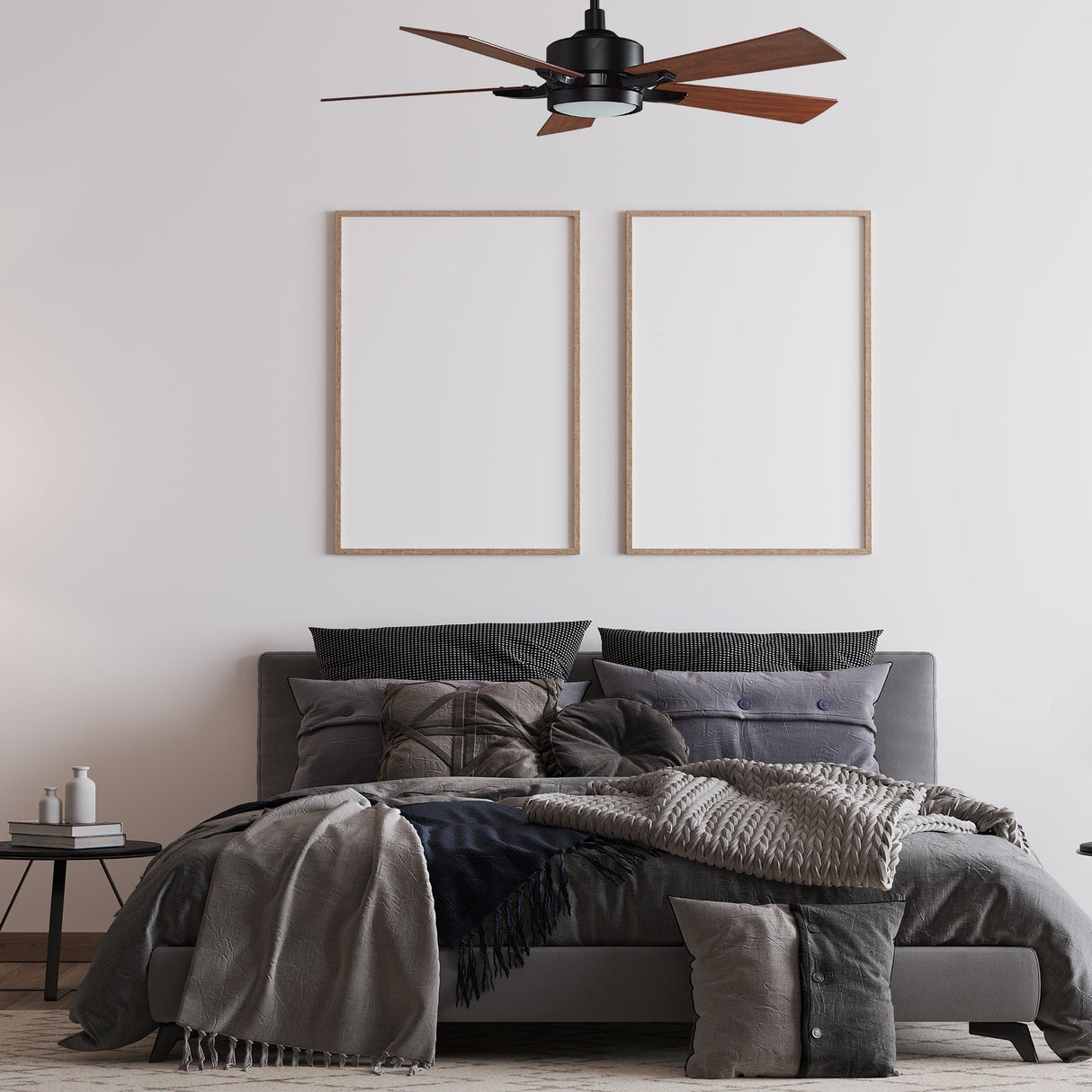 APPLETON 56 In 5 Blade Smart Ceiling Fan With Integrated LED Lights With Google Home