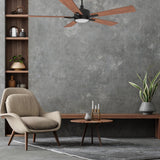 APPLETON 56 In 5 Blade Smart Ceiling Fan With Integrated LED Lights With Google Home