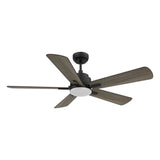 OLINDA 52 In 5 Blade Smart Ceiling Fan With Integrated LED Lights With Google Home