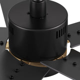 MONTGOMERY 52 In 5 Blade Smart Ceiling Fan With Integrated LED Lights With Google Home