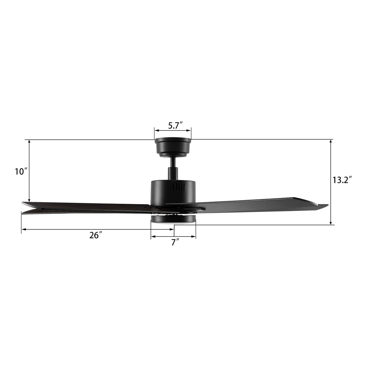 MONTGOMERY 52 In 5 Blade Smart Ceiling Fan With Integrated LED Lights With Google Home