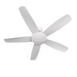 SALEM 52 In 5 Blade Smart Ceiling Fan Without  LED  Lights With Google Home