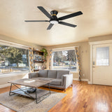 ESPEAR 52 In 5 Blade Smart Ceiling Fan With Integrated LED Lights With Google Home