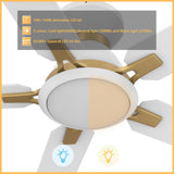 ESPEAR 52 In 5 Blade Smart Ceiling Fan With Integrated LED Lights With Google Home
