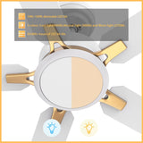 ESPEAR 52 inch 5-Blade Smart Ceiling Fan with LED Light & Remote