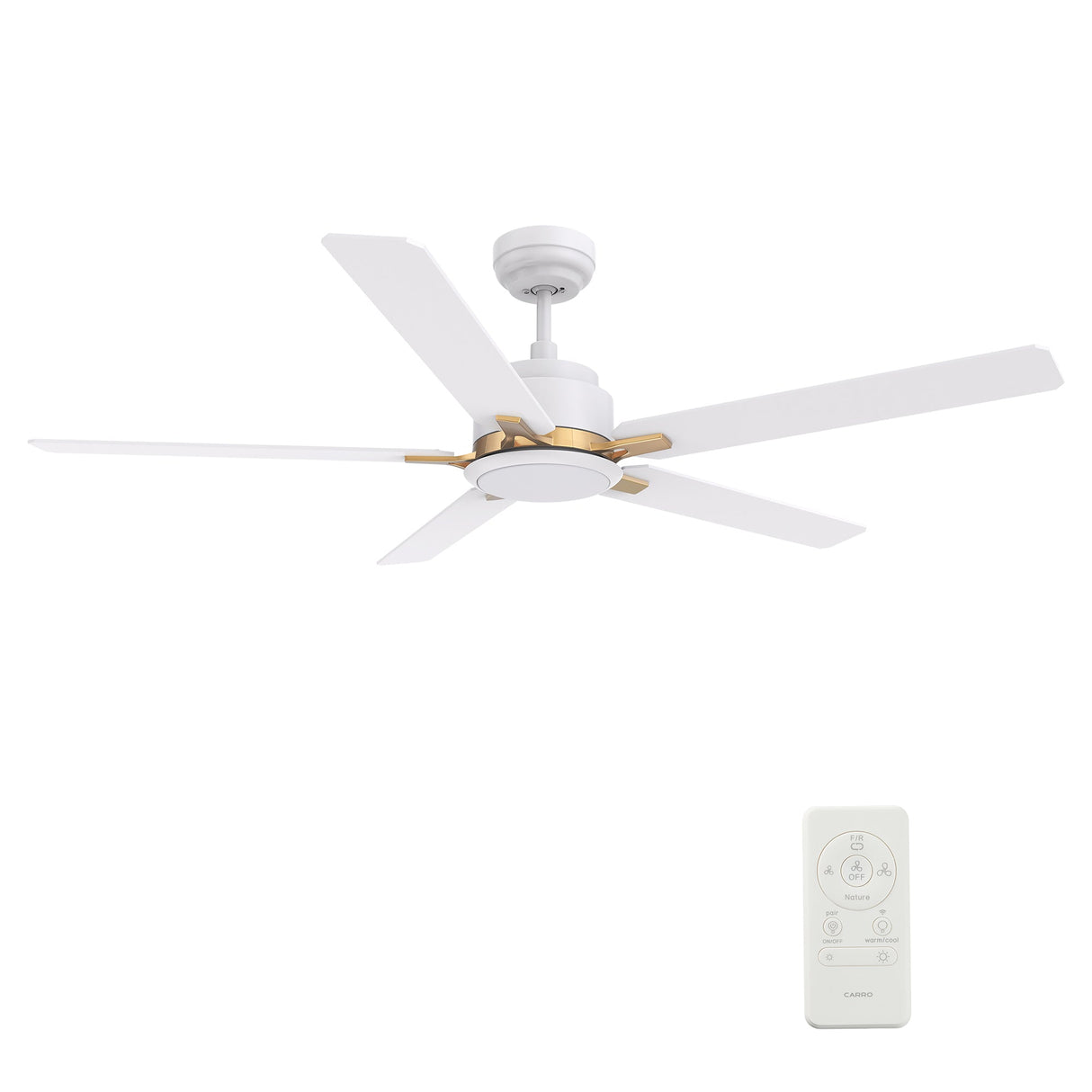 ESPEAR 52 inch 5-Blade Smart Ceiling Fan with LED Light & Remote