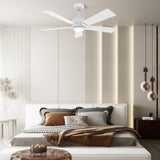 ASCENDER 52 In 5 Blade Smart Ceiling Fan With Integrated LED Lights With Google Home