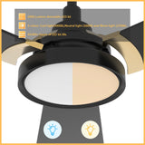 BRISA 56 In 3 Blade Smart Ceiling Fan With Integrated LED Lights With Google Home