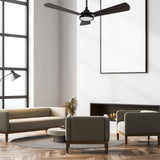 BRISA 52 In 3 Blade Smart Ceiling Fan With Integrated LED Lights With Google Home