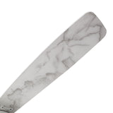 Journey 56 Inch 5 Blade Smart Ceiling Fan With Led Light Kit Remote White Marble Pattern
