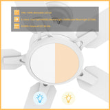 ESPEAR 56 In 5 Blade Smart Ceiling Fan With Integrated LED Lights With Google Home