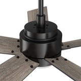 ASCENDER 56 In 5 Blade Smart Ceiling Fan With Integrated LED Lights With Google Home