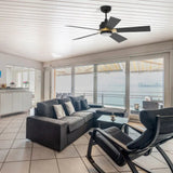 ASCENDER 52 In 5 Blade Smart Ceiling Fan With Integrated LED Lights With Google Home
